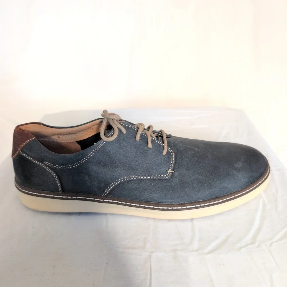 J&M‎ Men's Blue Derby Oxfords Size 11